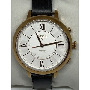 Fossil Jaqueline FTW5014 Women Leather Analog White Dial Hybrid Smartwatch CM386